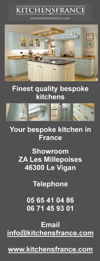 Kitchens France,complete kitchens,traditional or contemporary,worktoops,sinks and taps,accessories,appliances,English supplier and installation,Dordogne,Sarlat,Lot,Aquitaine,Midi-Pyrenees,Brive,Toulouse,Perigeux,Var,Cote D’azur,Saint Tropez,Cannes,Antibes,Nice,Menton,south east France,south west France
