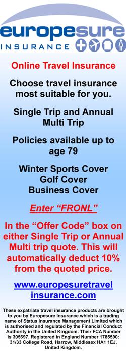 Europesure Travel Insurance,online travel insurance quotes,single trip,annual multi trip, over64's policy,winter sports cover,golf cover,business cover