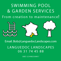 Languedoc Landscapes,swimming pool services,garden services,creation,maintenance,creative landscaping,garden design,pool installations,pool maintenance,general labouring,Aude,Herault