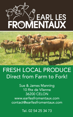 Earl Les Fromentaux,Centre,France,beef,veal,lamb,duck,chicken,seasonal poultry,turkey,farm to fork