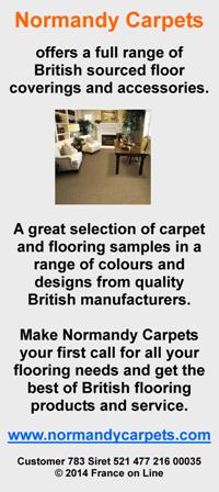 Normandy Carpets,British sourced floor coverings,accessories,carpets,flooring,Abingdon,Kossett,Wilton Royal,Cormar,Mr Tomkinson,UK carpets,English speaking carpet supplier and fitter in France,Brittany