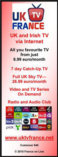 UK tv in France,Irish tv in France,UK TV via internet,Irish TV via internet,7 day catch up tv,full uk sky tv,video,tv series on demand,radio,audio club