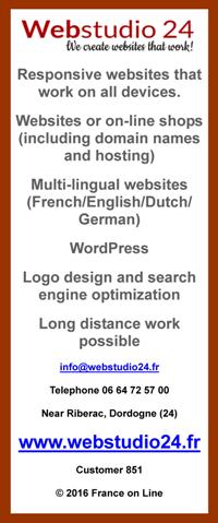 Webstudio 24,Riberac,Dordogne,websites design,on line shops,multi-lingual web sites,german,dutch,french,english,wordpress,logo design,search engine optimization