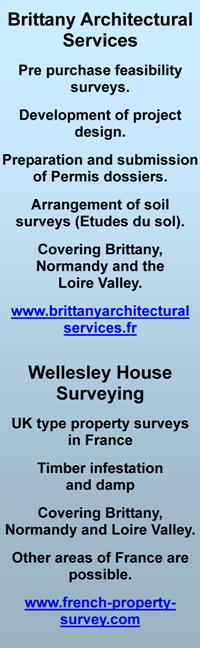 Brittany Architectural Services,pre purchase feasibility surveys,development of project design,preparation and submission of permis dossiers,soil surveys,etudes du sol,Brittany,Normandy,Loire Valley,house surveys,uk property surveys,timber infestation,damp,french property survey