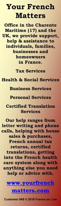 Your French Matters,Charente Maritime,17,UK,English,help,assistance,tax services,health and social services,personal services,certified translation services,letter writing,phone calls,house sales,house purchase,French annual tax returns,French health care service,Royan
