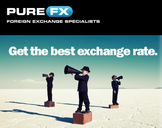 Pure FX, foreign exchange specialists, euro to sterling exchange rate, sterling to euro exchange rate, exchange money to France