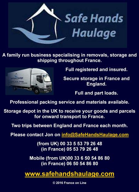Safe Hands Haulage,professional,fully insured transport company,transportation,full loads,part loads,house moves,Europe,France,Dordogne,UK,household,building materials,tools,vehicles