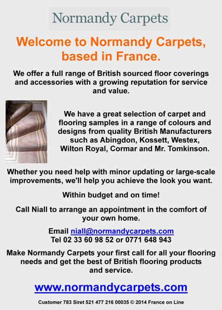Normandy Carpets,British sourced floor coverings,accessories,carpets,flooring,Abingdon,Kossett,Wilton Royal,Cormar,Mr Tomkinson,UK carpets,English speaking carpet supplier and fitter in France,Brittany,Normandy