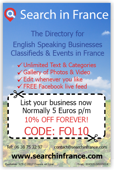 Search in France,directory for English speaking business,classifieds,events