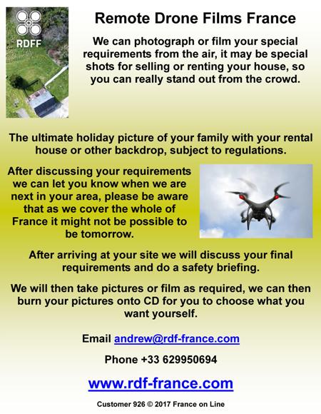 Remote Drone Films France,photograph,film,from the air,drone filming